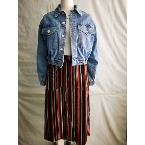 DENIM JACKET、CORDUROY DRESS